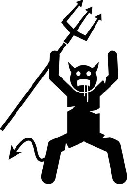 negatif kişilik simgesi, vektör illüstrasyonu