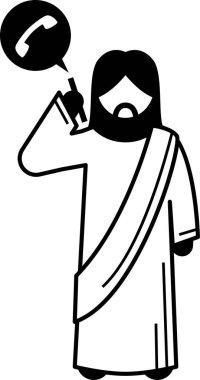 İsa Mesih temel aksiyon duruşu ve ikon piktogramda poz veriyor. İsa 'nın ayakta duran, koşan, zıplayan, meditasyon yapan, uçan, havalanan, oturan ve dua eden karakter figürleri..