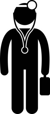 Minimalist vektör çizimi, sağlıklı yaşam tarzı konsepti