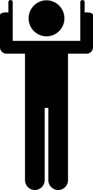 İşaret parmağının sopalı figürleri. Çubuk figür farklı pozlar ve pozisyonlarda farklı yönleri gösteren bir adam gösteriyor..