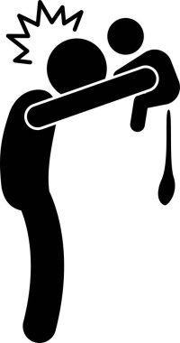 Baba baba koca ebeveyn bebek çubuğu figürü resim simgesi