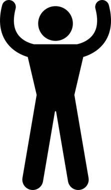 Minimalist vektör illüstrasyonu, vücut şekli kavramı