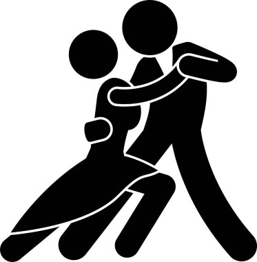 Dansçı Dansçı Caz Caz Dans Balesi Salıncak Sallaması Modern Latin Tango Flamenko Hattı Sopa Simgesi Simgesi