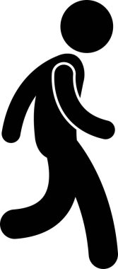 Çeşitli Ayakta Duruş Pozisyonları İnsan Adam Şekil Yapıştırıcı Resim Simgeleri Yapıştırıyor 