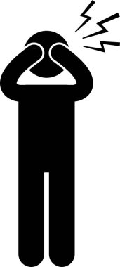 Vücut Ağrısı Kişileri Simgesi Simgesi Resim Grafiği