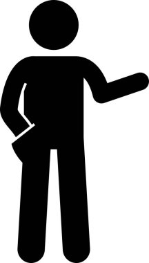 Çeşitli Temel İnsan Dili Vücut Dili Pozisyonları Yapıştırıcı Yapıştırıcı Resim Simgeleri Ayarlandı