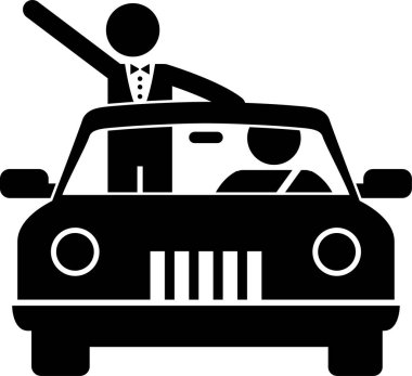 VIP kişi kavramının minimalist vektör illüstrasyonu 