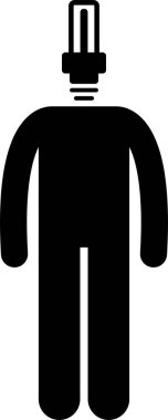 erkek duygu simgesi, vektör illüstrasyonu