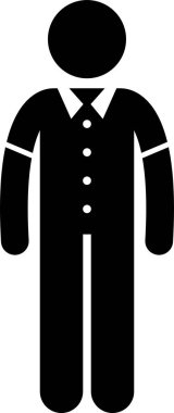 People Man Male Fashion Wear Clothing Icon Symbol Sign Pictogram