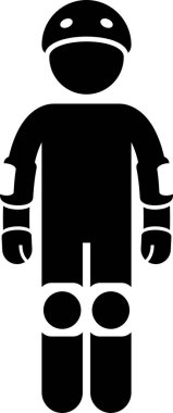 Kaykay üzerinde insan eğitiminin minimalist vektör illüstrasyonu 