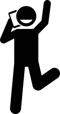 İnsanların ifade kavramının minimalist vektör illüstrasyonu