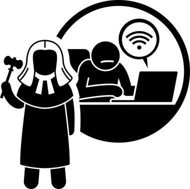 Farklı kanunlar. Simgeler, kanun alanı, adalet, yargı, yönetmelik ve hukuk sistemini betimler