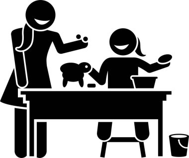 Çocuklar için zenginleştirme programları. Çizimler, çocukların öğrenmesi ve oynaması için spor ve oyunları resmediyor.