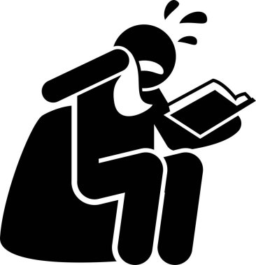 negatif kişilik simgesi, vektör illüstrasyonu