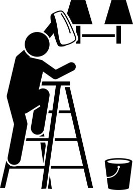 Temizlik işinin minimalist vektör çizimi