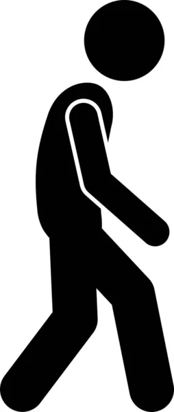 Illustration Vectorielle Minimaliste Running Man — Image vectorielle