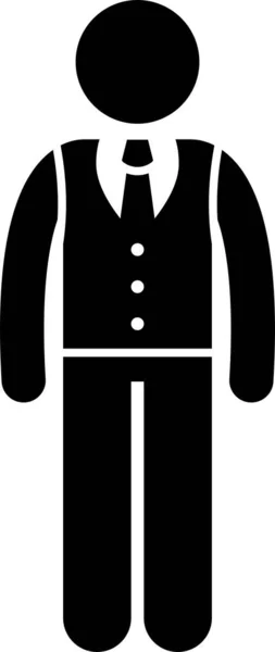 男子时装潮流时序服装风格演变按年份分列的人物象形文字图标 — 图库矢量图片