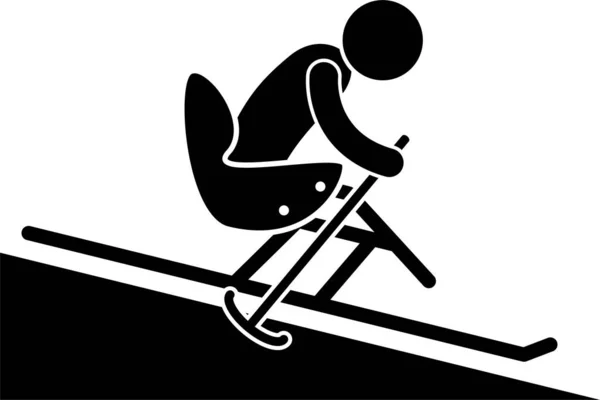 Illustration Vectorielle Minimaliste Concept Paralympique — Image vectorielle