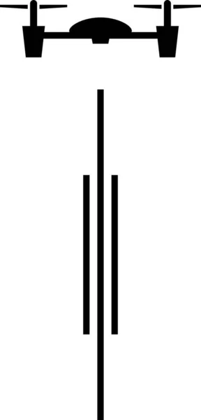 ドローンの概念のミニマリズム ベクトル図 — ストックベクタ