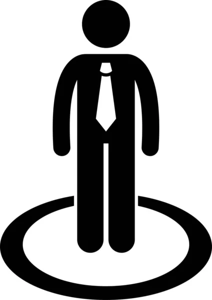 Business Businessman People Network Relationship Company Connection Stick Figure Pictogram — Stockový vektor