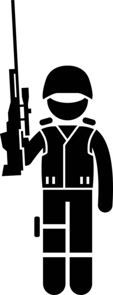 Swat Special Weapons Tactics Icons Stickman Pictogram Set Depicts Swat Royalty Free Stock Vectors
