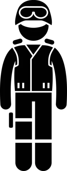 Swat Special Weapons Tactics Icons Stickman Pictogram Set Depicts Swat Stock Vector