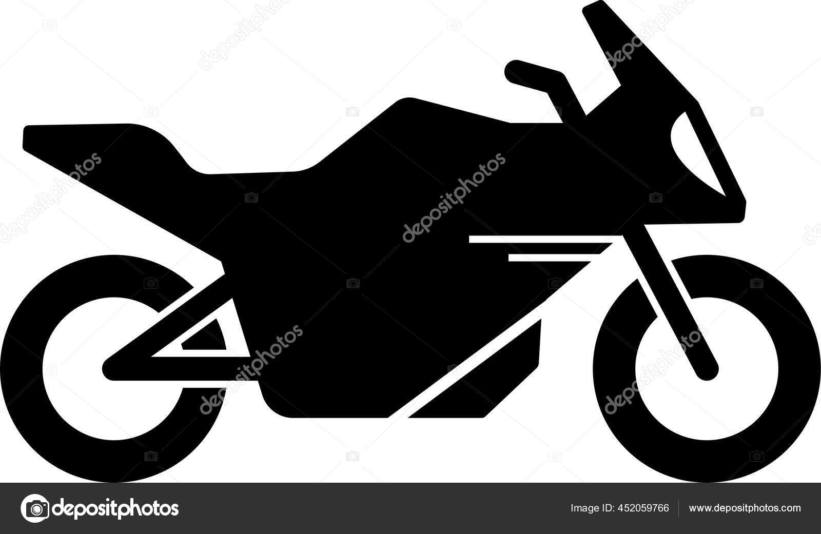 List Different Type Motorcycle Bike Motorbike Icon Set Side View
