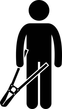 Becerikli adam kavramının minimalist vektör illüstrasyonu 