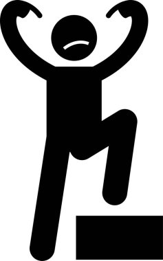 Minimalist vektör çizimi, bipolar bozukluk kavramı