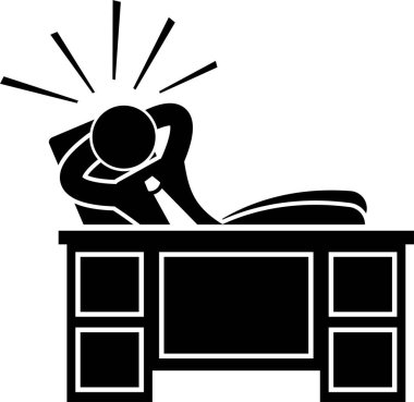 Eylem Pozisyonunda İşadamı, vektör illüstrasyonu 