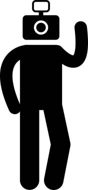 Erkek tutumu kavramının minimalist vektör illüstrasyonuName