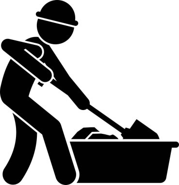 Ev Geliştirme ve Ev Yenileme Simgeleri. Piktogram işçilerin ve uzmanların bina yenileme, yenileme ve onarım işlerini resmediyor.