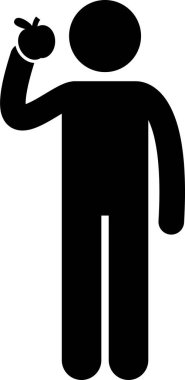 Sağlıklı yaşam tarzı kavramının minimalist vektör çizimi