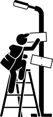 Görüntü reklam kavramının minimalist vektör illüstrasyonu 