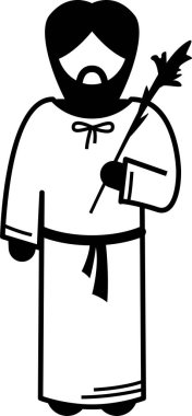 Bakire Meryem, Aziz Joseph ve İsa figürleri. Annesi ve babasıyla birlikte bebek ve genç İsa 'nın temsili. Tanrı 'dan Meryem Ana' ya ziyaret. Bebek İsa yemlikte.