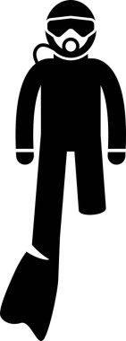 Engelli kişi macera konseptinin minimalist vektör illüstrasyonu 