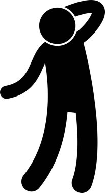 Çeşitli Temel İnsan Dili Vücut Dili Pozisyonları Yapıştırıcı Yapıştırıcı Resim Simgeleri Ayarlandı