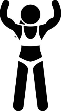 Kadın işi veya meslek kavramının minimalist vektör illüstrasyonu 