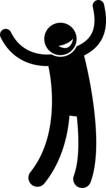 minimalist vektör illüstrasyonu, pozitif kişilik kavramı