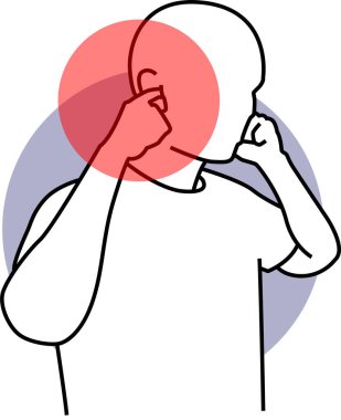 Vücut Ağrısı Kişileri Simgesi Simgesi Resim Grafiği