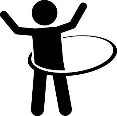 İlkokul çocukları spor oyunları yarışması. Simgeler, küçük çocukların oynayıp eğlenmesi için çeşitli açık hava etkinliklerini tasvir ediyor..