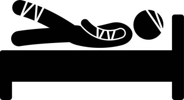 Minimalist vektör çizimi, sağlıklı yaşam tarzı konsepti