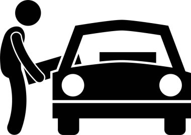 Kişisel Hizmet Mağazasından Mobilya Adımları Yapışkan Şekil Resim Simgeleri