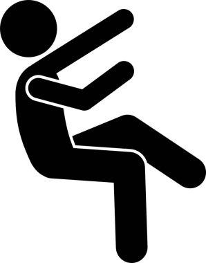 Adam düşüyor ve düşüyor. Piktogram, birinin yere düşüp vücudun farklı yerlerine vurduğunu gösteriyor. Sırtında, dirseğinde, kafasında, dizinde ve boynunda yaralar var. O da merdivenlerden düştü..