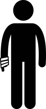 Farklı vücut parçalarındaki kırıklar ve yaralar için ilk yardım çubuğu simgeleri. Kırık kemik ve ağrının sapanı, bandajı ve yükseltme tekniklerinin vektör çizimleri.