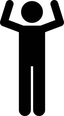 Çeşitli Temel İnsan Dili Vücut Dili Pozisyonları Yapıştırıcı Yapıştırıcı Resim Simgeleri Ayarlandı