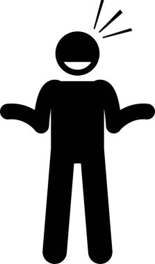 nötr kişilik simgesi, vektör illüstrasyonu