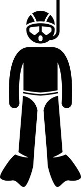 Yüzme vitesleri ve ekipman çubuk figürü simgeleri. Yüzücüler için eğitim dişlileri, araçlar, aksesuarlar ve ekipmanlar listesi.