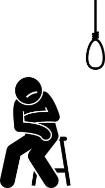 Minimalist vektör çizimi, bipolar bozukluk kavramı