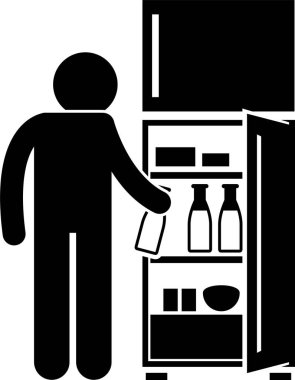 İnsan yemeklerinin minimalist vektör çizimi